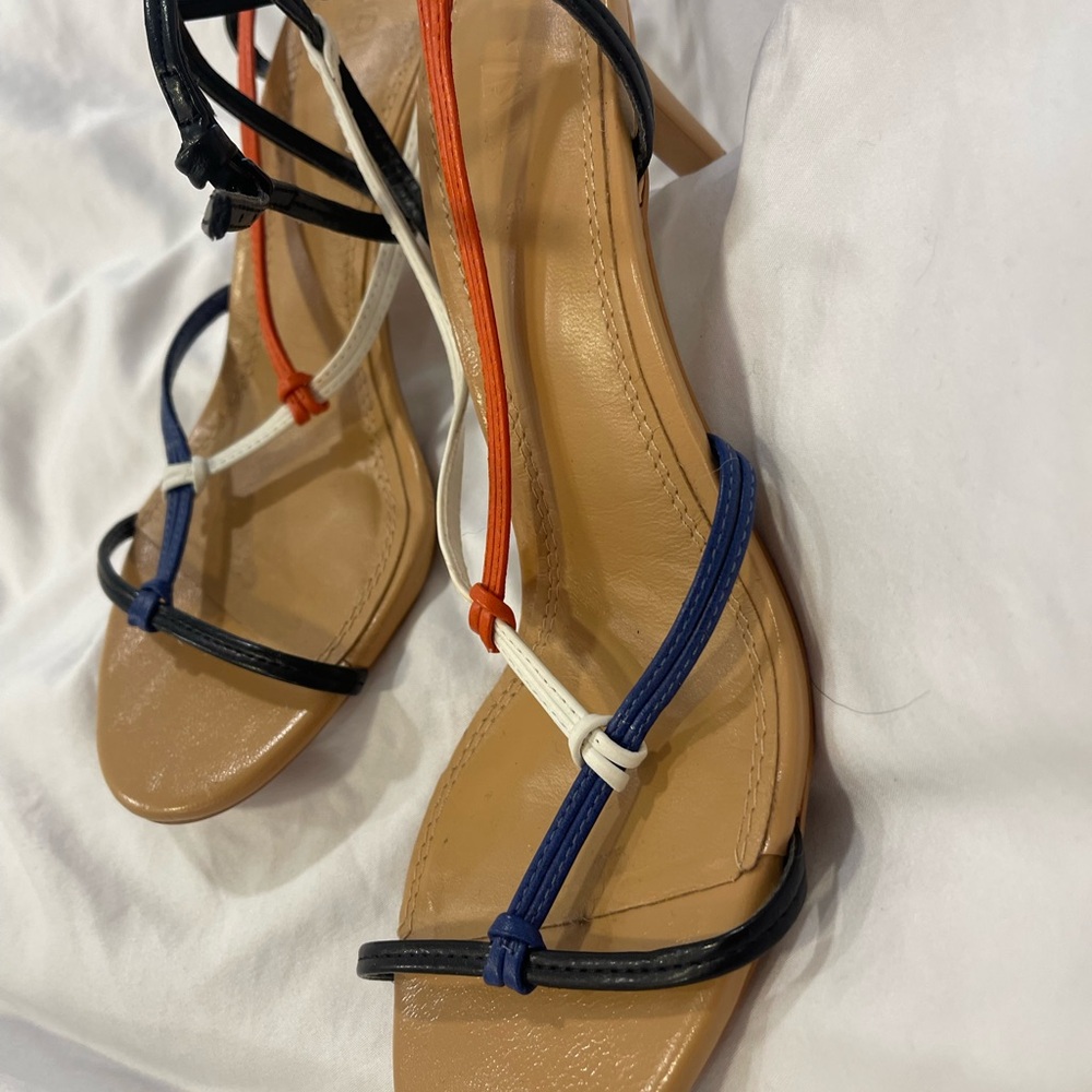 Zara Elegant Multicolor Strappy Sandal heels! Rare!! - Picture 5 of 16